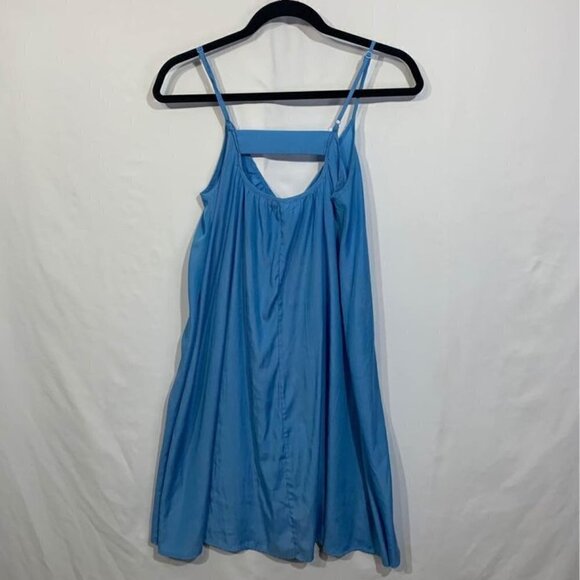 WOMAN’S lightweight sundress/swimsuit cover up. Bright blue. Size 4. Gorgeous ba - Picture 4 of 7